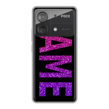 Силиконовый чехол на Xiaomi Poco X6 Neo с принтом NAME