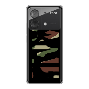 Силиконовый чехол на Xiaomi Poco X6 Neo с принтом NAME
