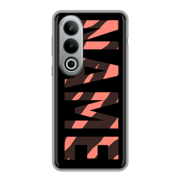 Силиконовый чехол на Oneplus Ace 3V с принтом NAME