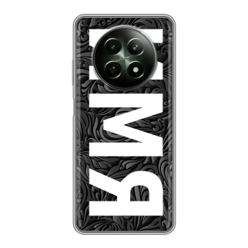 Силиконовый чехол на Realme 12 5G с принтом ИМЯ