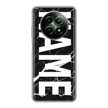 Силиконовый чехол на Realme 12 5G с принтом NAME