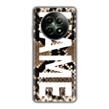 Силиконовый чехол на Realme 12 5G с принтом NAME