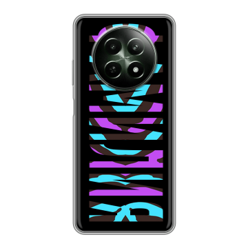 Силиконовый чехол на Realme 12 5G с принтом ФАМИЛИЯ
