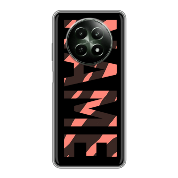 Силиконовый чехол на Realme 12 5G с принтом NAME