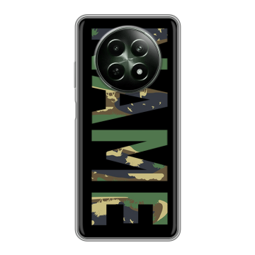 Силиконовый чехол на Realme 12 5G с принтом NAME