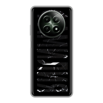 Силиконовый чехол на Realme 12 5G с принтом ФАМИЛИЯ