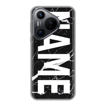 Силиконовый чехол на Huawei P70 с принтом NAME