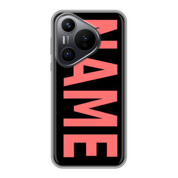 Силиконовый чехол на Huawei P70 с принтом NAME