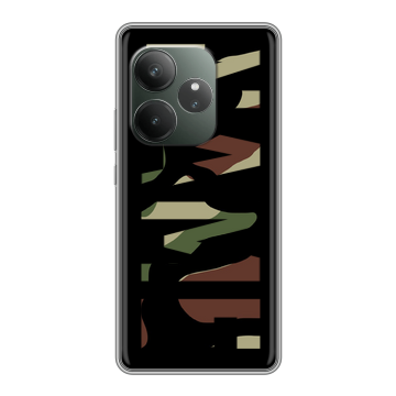 Силиконовый чехол на Realme GT Neo 6 SE с принтом NAME