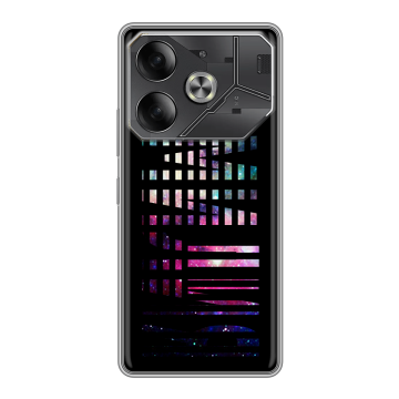 Силиконовый чехол на Tecno Pova 6 с принтом ФАМИЛИЯ