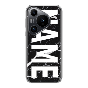 Силиконовый чехол на Huawei Pura 70 Pro с принтом NAME