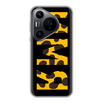 Силиконовый чехол на Huawei Pura 70 Pro с принтом ИМЯ