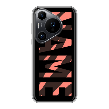 Силиконовый чехол на Huawei Pura 70 Pro с принтом NAME