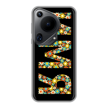 Силиконовый чехол на Huawei Pura 70 Ultra с принтом ИМЯ