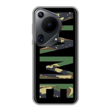 Силиконовый чехол на Huawei Pura 70 Ultra с принтом NAME