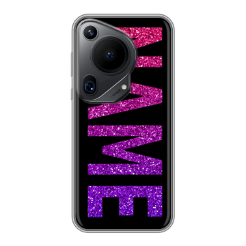 Силиконовый чехол на Huawei Pura 70 Ultra с принтом NAME