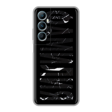 Силиконовый чехол на Realme C65 с принтом ФАМИЛИЯ