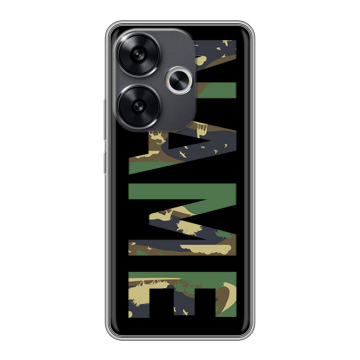 Силиконовый чехол на Xiaomi Redmi Turbo 3 с принтом NAME