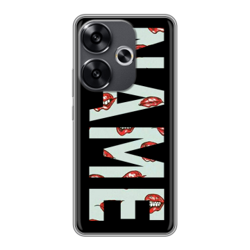 Силиконовый чехол на Xiaomi Redmi Turbo 3 с принтом NAME