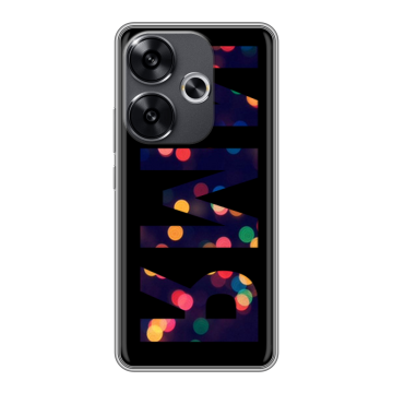 Силиконовый чехол на Xiaomi Redmi Turbo 3 с принтом ИМЯ