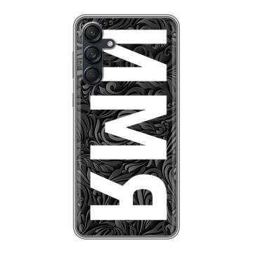 Силиконовый чехол на Samsung Galaxy M55 с принтом ИМЯ
