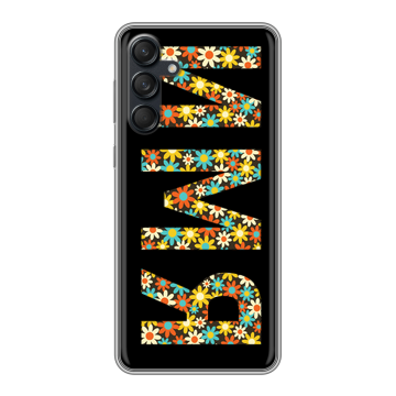 Силиконовый чехол на Samsung Galaxy M55 с принтом ИМЯ