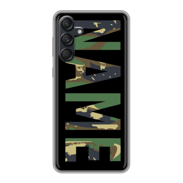 Силиконовый чехол на Samsung Galaxy M55 с принтом NAME