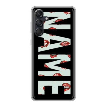 Силиконовый чехол на Samsung Galaxy M55 с принтом NAME
