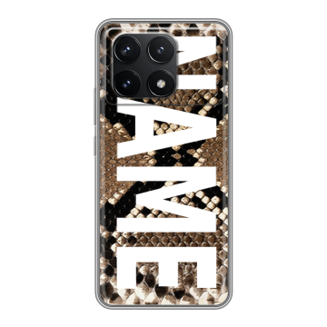 Силиконовый чехол на Xiaomi Poco F6 Pro с принтом NAME