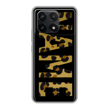 Силиконовый чехол на Xiaomi Poco F6 Pro с принтом NAME