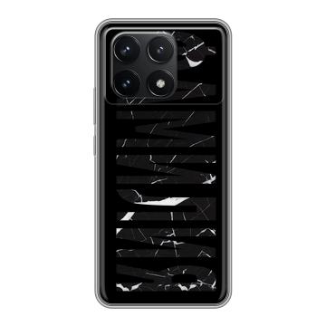 Силиконовый чехол на Xiaomi Poco F6 Pro с принтом ФАМИЛИЯ