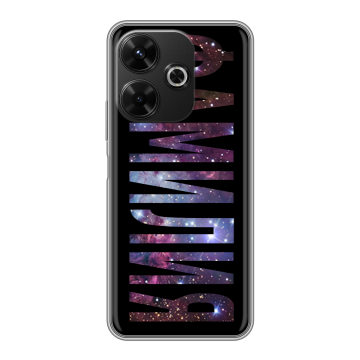 Силиконовый чехол на Poco M6 4G с принтом ФАМИЛИЯ