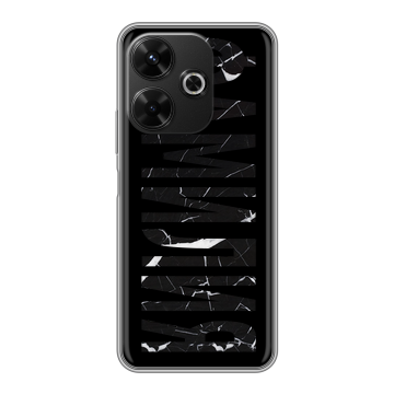 Силиконовый чехол на Poco M6 4G с принтом ФАМИЛИЯ