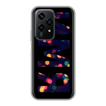 Силиконовый чехол на Honor 200 Lite с принтом ИМЯ