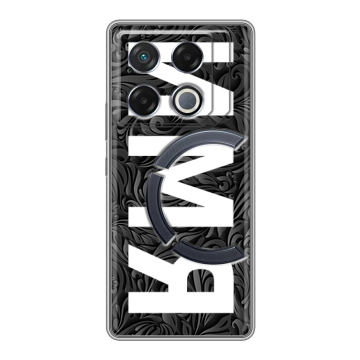 Силиконовый чехол на Infinix GT 20 Pro с принтом ИМЯ