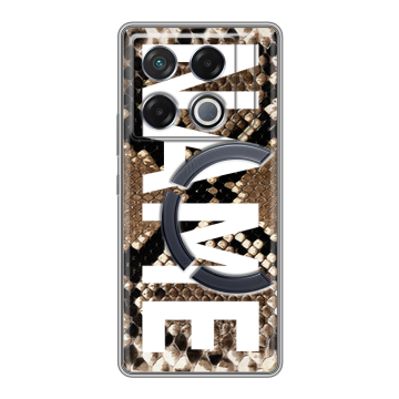 Силиконовый чехол на Infinix GT 20 Pro с принтом NAME