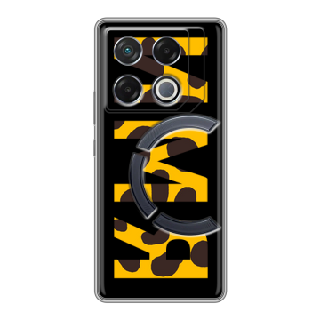 Силиконовый чехол на Infinix GT 20 Pro с принтом ИМЯ