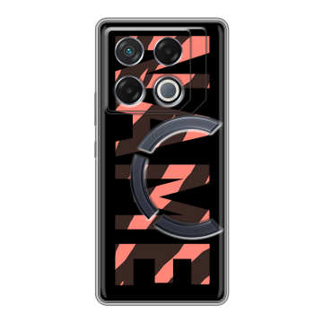 Силиконовый чехол на Infinix GT 20 Pro с принтом NAME
