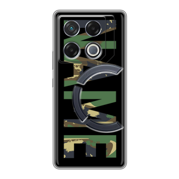 Силиконовый чехол на Infinix GT 20 Pro с принтом NAME
