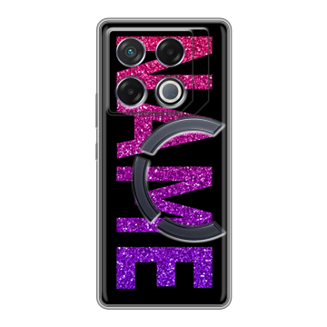 Силиконовый чехол на Infinix GT 20 Pro с принтом NAME