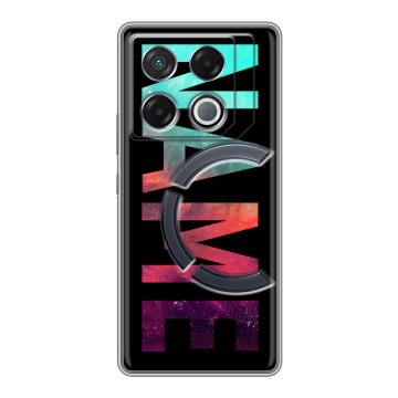 Силиконовый чехол на Infinix GT 20 Pro с принтом NAME