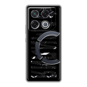 Силиконовый чехол на Infinix GT 20 Pro с принтом ФАМИЛИЯ