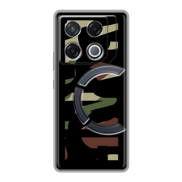 Силиконовый чехол на Infinix GT 20 Pro с принтом NAME