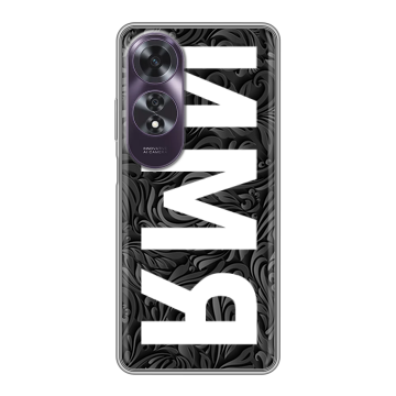 Силиконовый чехол на OPPO A60 с принтом ИМЯ