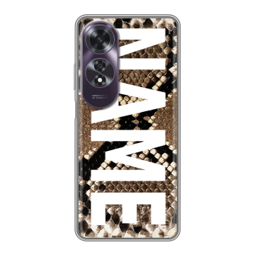 Силиконовый чехол на OPPO A60 с принтом NAME