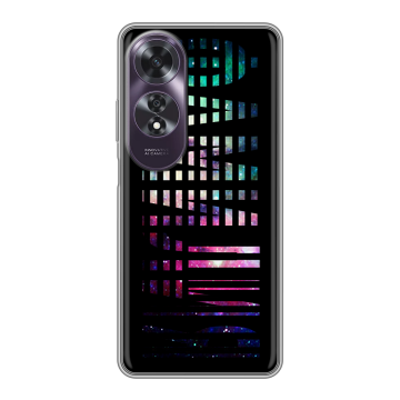 Силиконовый чехол на OPPO A60 с принтом ФАМИЛИЯ