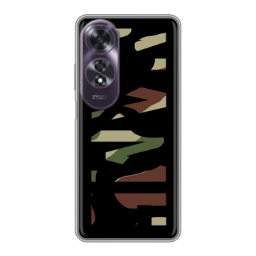 Силиконовый чехол на OPPO A60 с принтом NAME