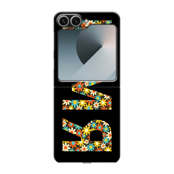 Пластиковый чехол на Samsung Galaxy Z Flip 6 с принтом ИМЯ