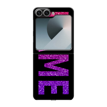 Пластиковый чехол на Samsung Galaxy Z Flip 6 с принтом NAME
