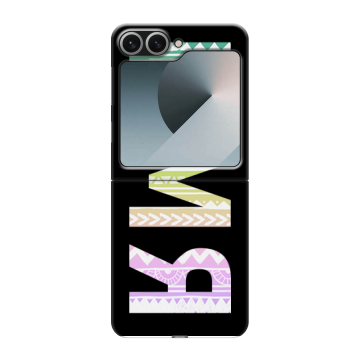 Пластиковый чехол на Samsung Galaxy Z Flip 6 с принтом ИМЯ